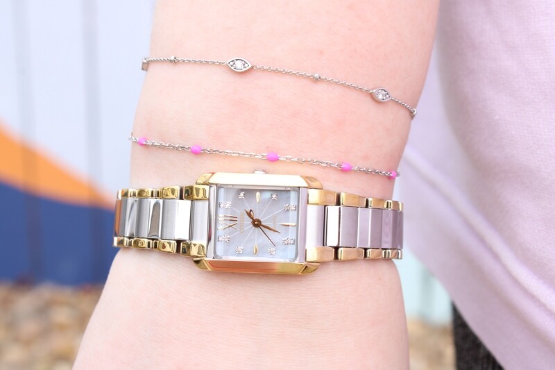 Women&#39;s Bianca Gold Tone Stainless Steel Bracelet Watch