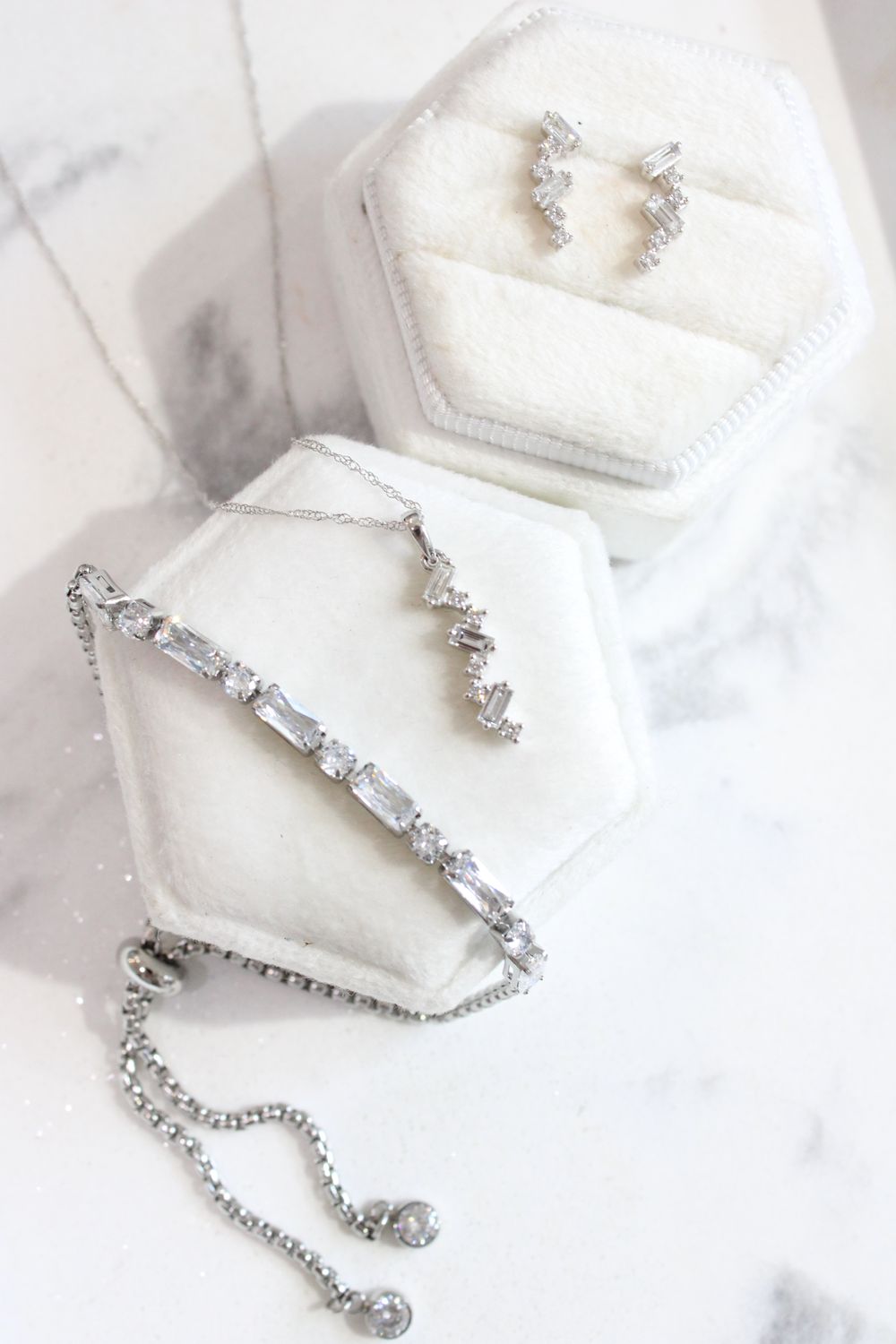 Stainless Steel Polished with CZ Bolo Bracelet