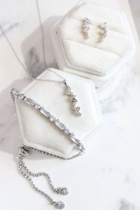 Stainless Steel Polished with CZ Bolo Bracelet