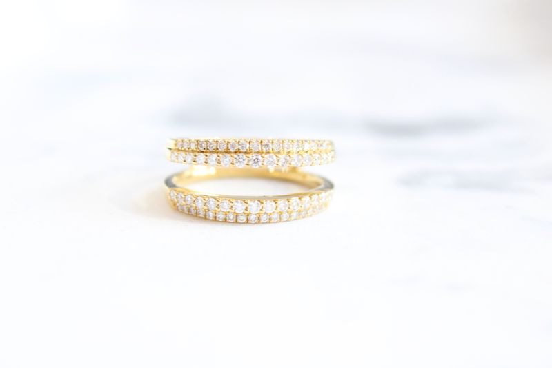 18kt 64 Round at .52ct Diamond Wrap
