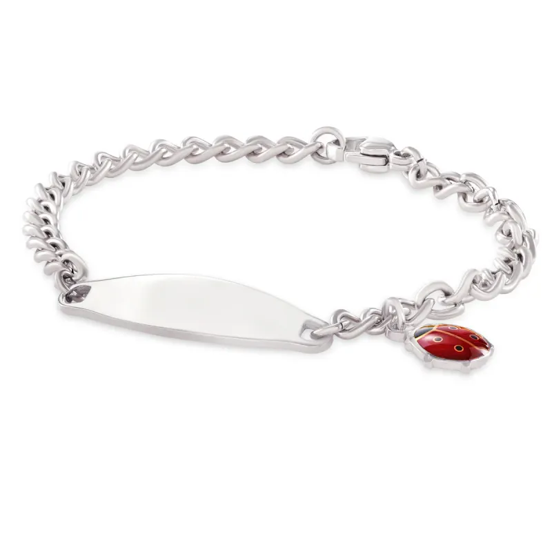 Children&#39;s ID Bracelet w/Ladybug