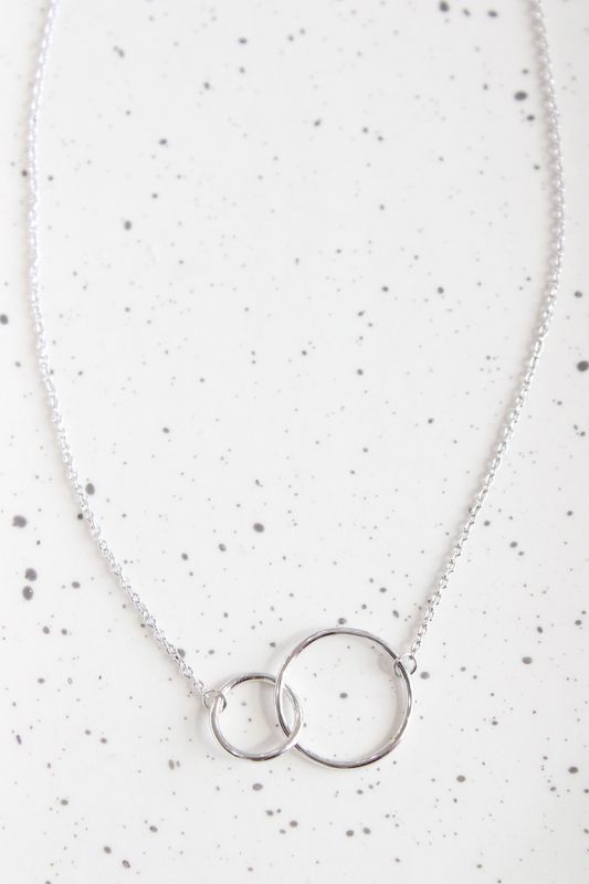 Sterling Silver 16in. +2in. Extender Small &amp; Large Link Necklace
