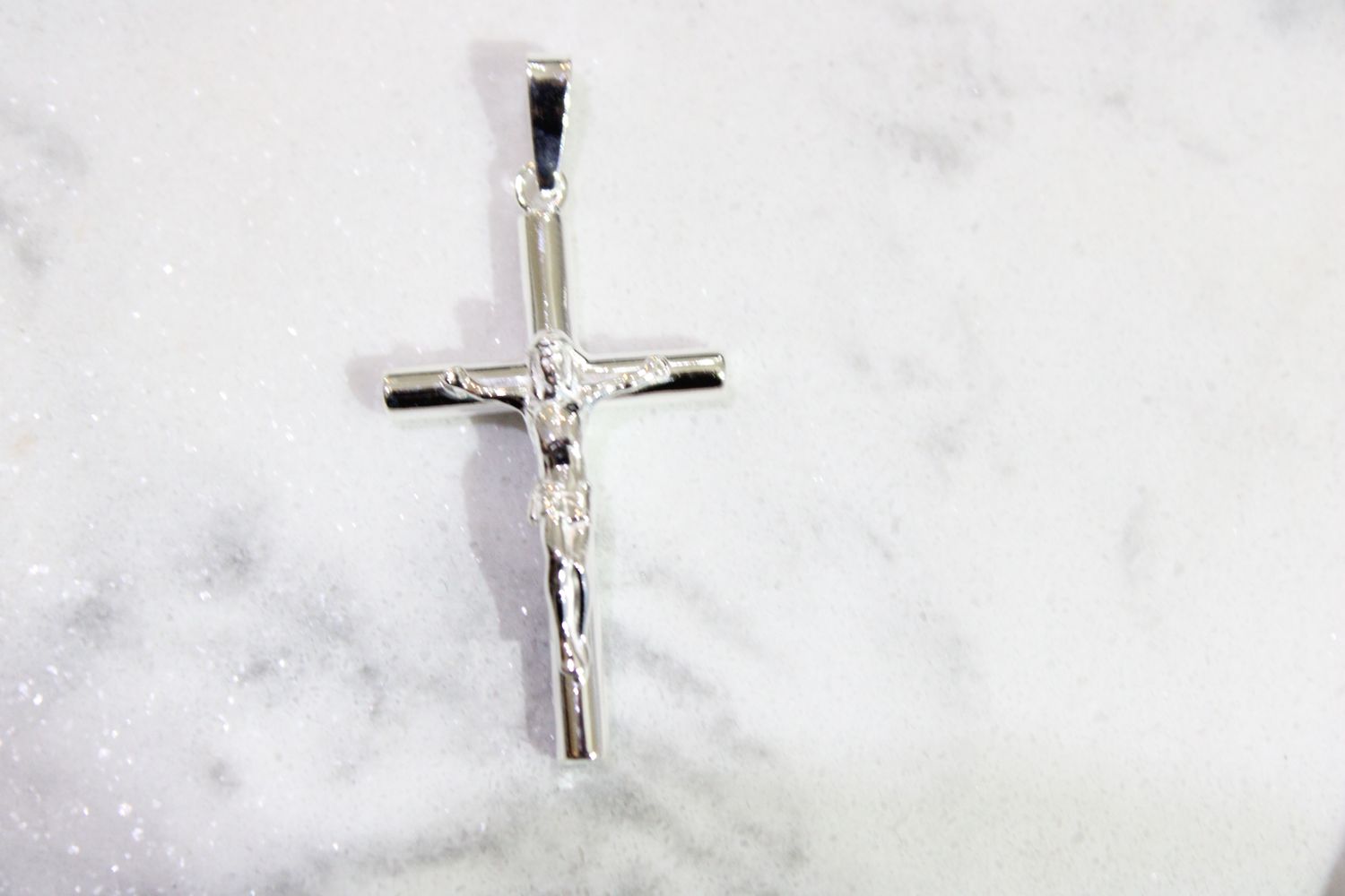 Sterling Silver Large Crucifix Pendant