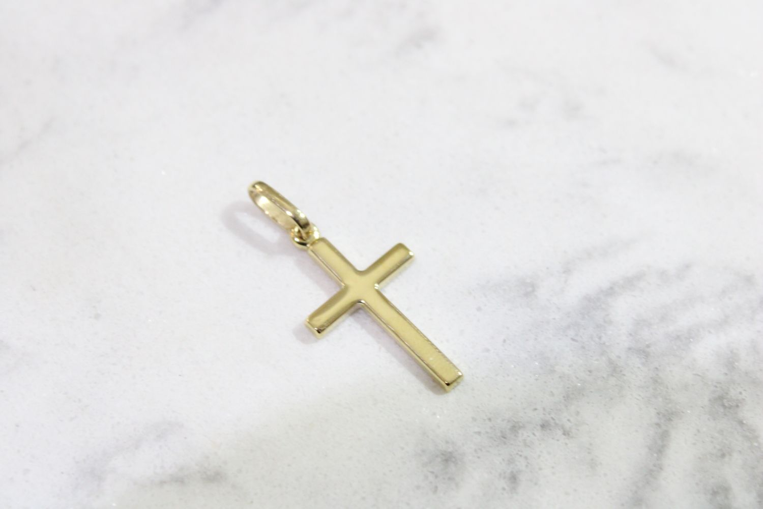 10kt Yellow Gold Polished Cross Pendant