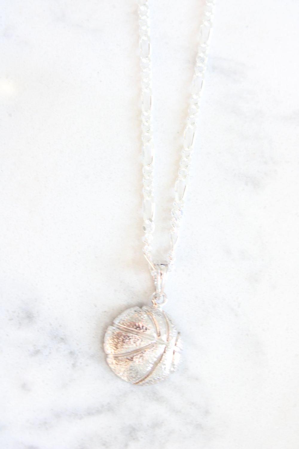 Sterling Silver Necklace on 2.5mm Figaro Chain 18in