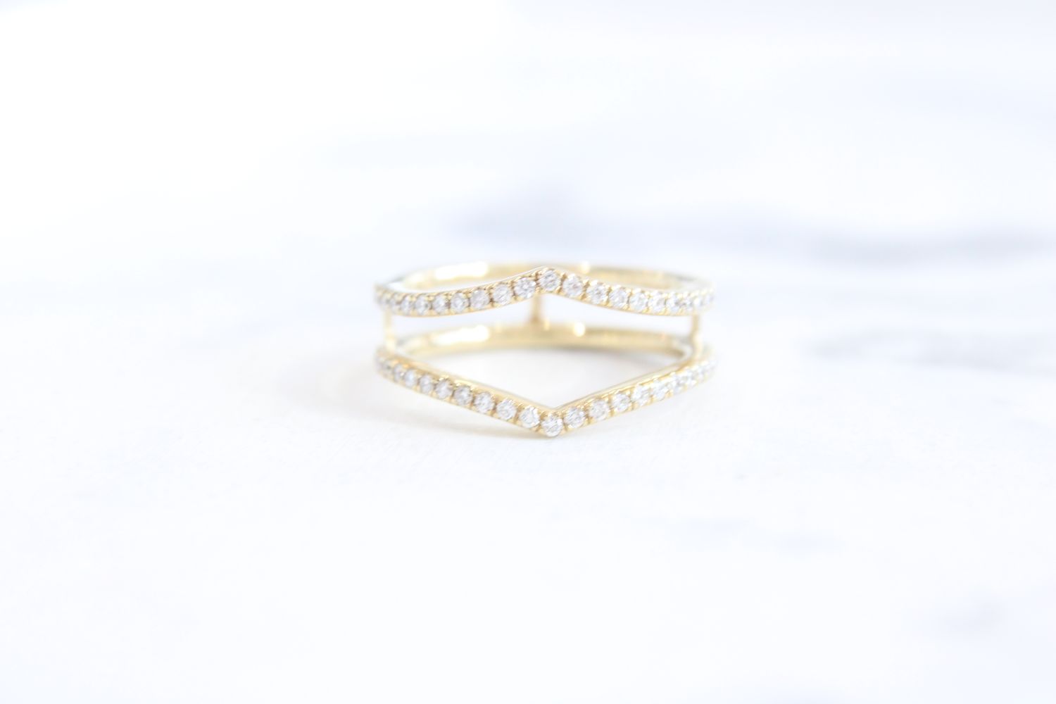 14kt Yellow Gold 3/8ct Diamond Wrap, 26 Round 