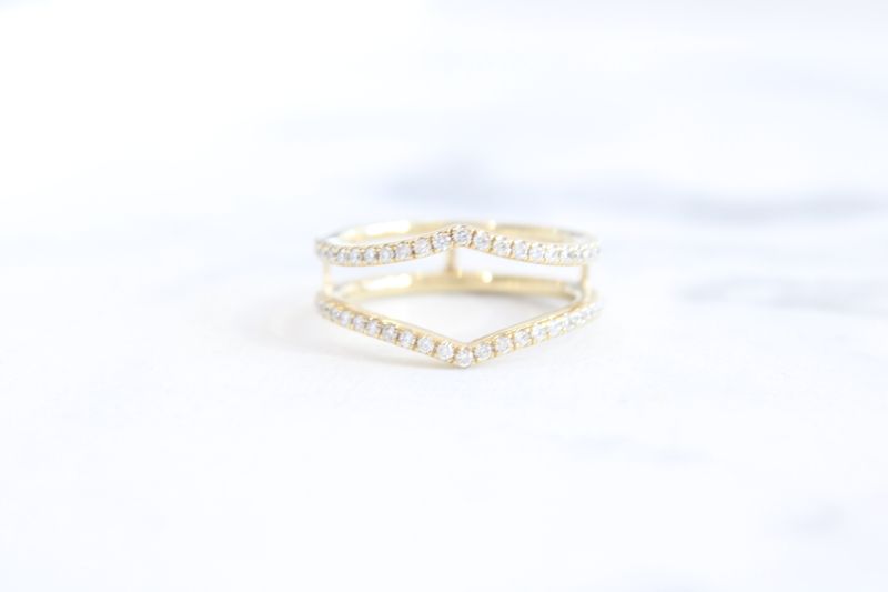 14kt Yellow Gold 3/8ct Diamond Wrap, 26 Round 