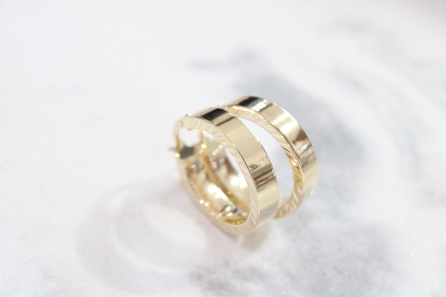 14K Polished Hoop Earrings 14K Polished Hoop Earrings