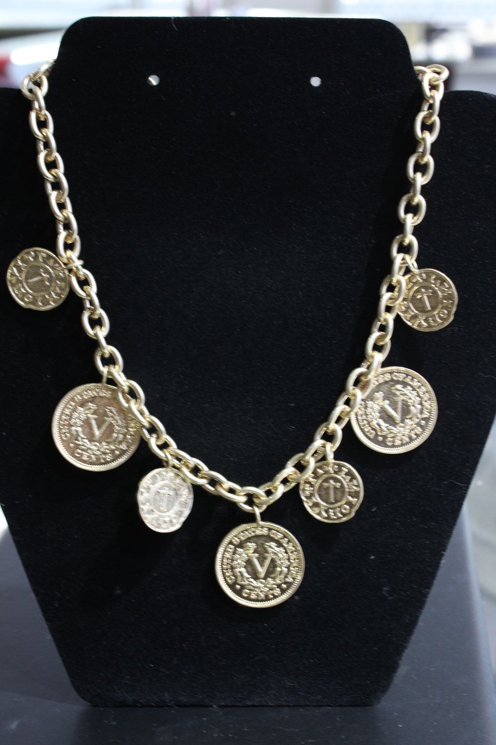 Boutique Coin Charm Necklace