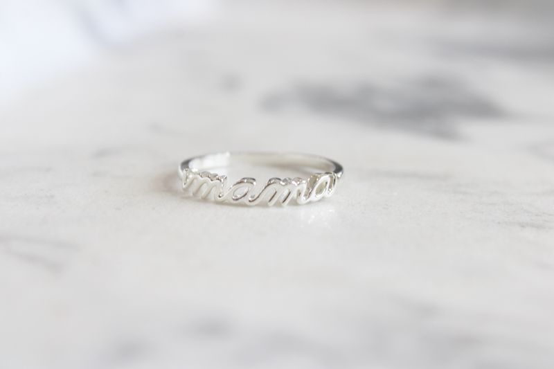 Sterling Silver Mama Ring