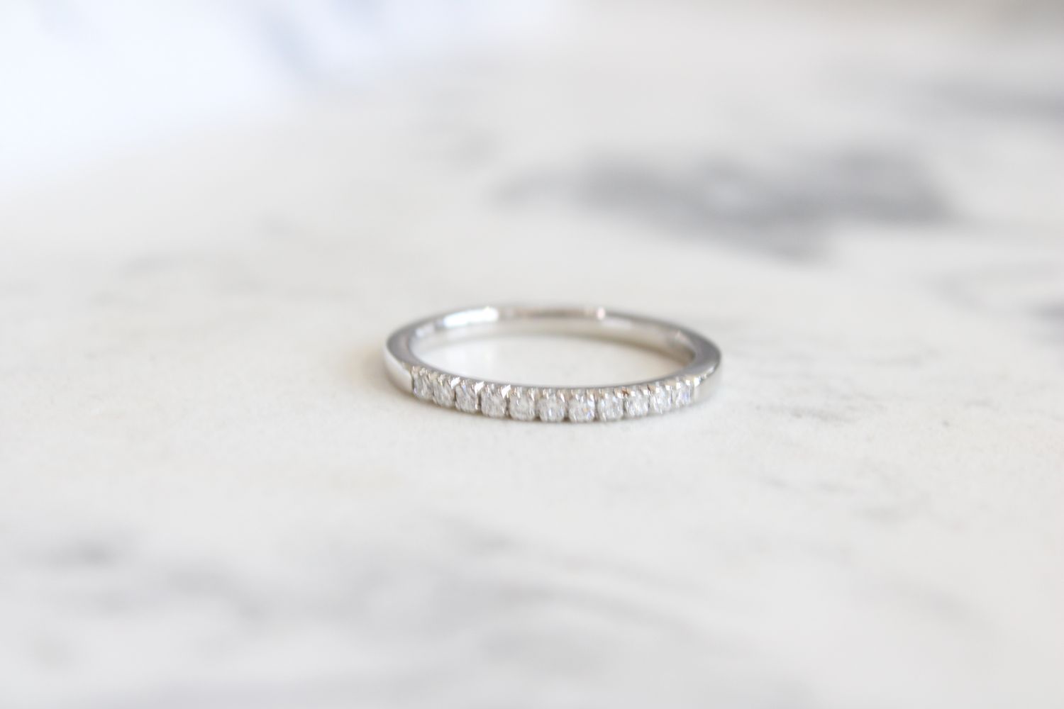 Sterling Silver 1/6 CTW Lab-Grown Diamond Stackable Ring