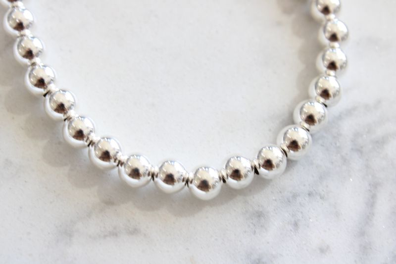 Sterling Silver Bead Strand 6MM