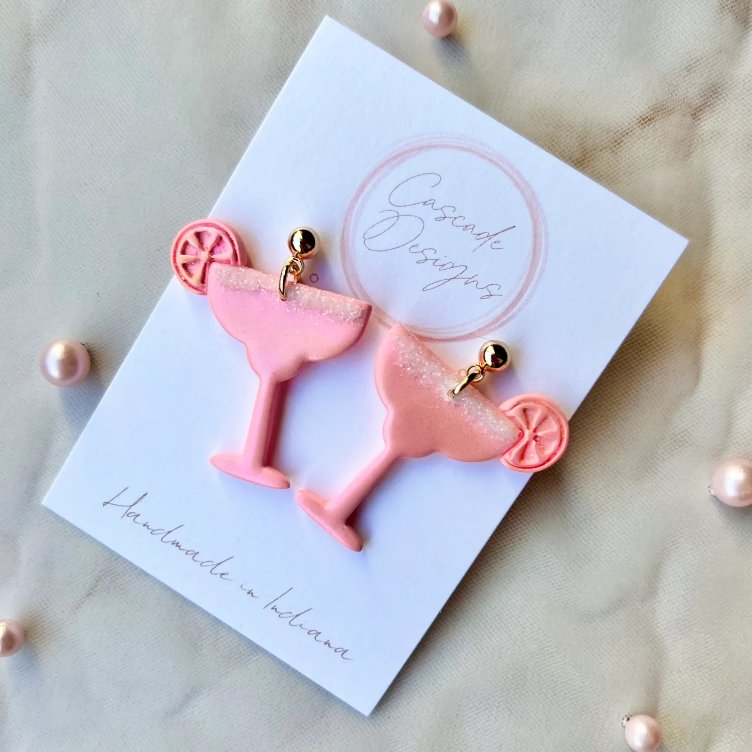 Copy of Cascade Designs Pink Margarita Earrings