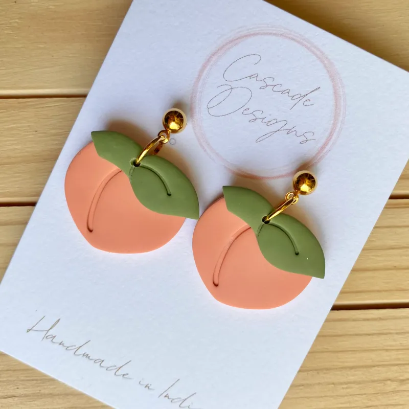 Cascade Designs The Georgia Peach Ball Post Earrings