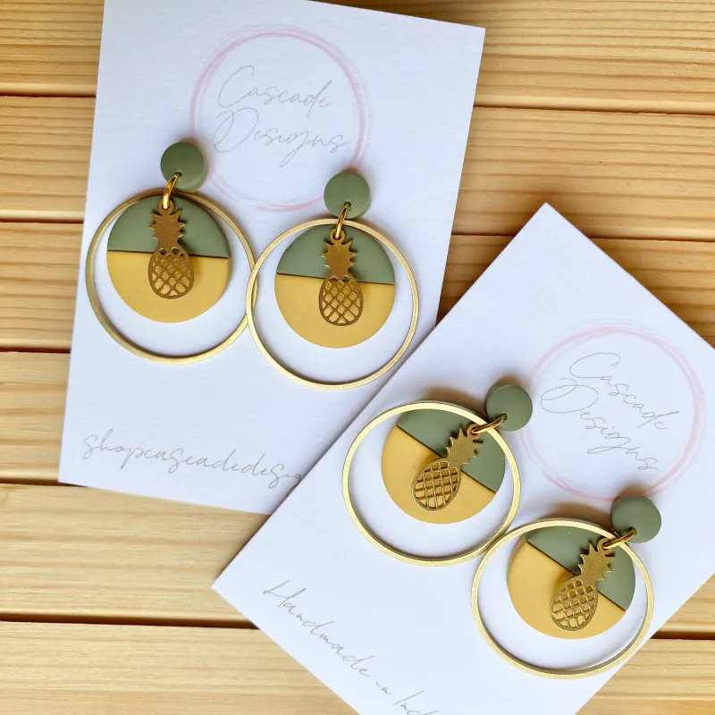 Cascade Designs The Colada Pineapple Earrings