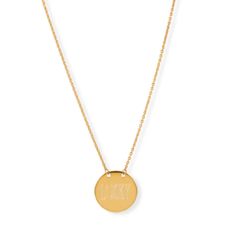14K Gold plated/ sterling silver engravable necklace