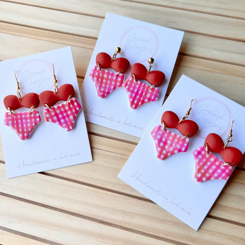 Cascade Designs The Bikini Red Post Earring