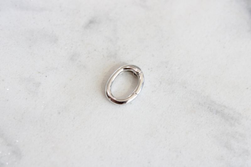 Rhodium plated removable clasp