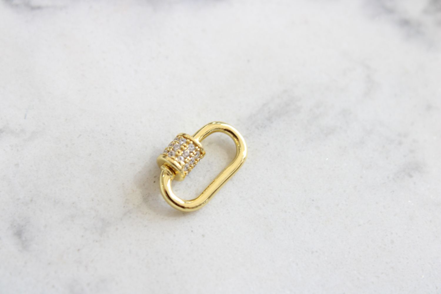 14k yellow gold plated with Cubic zirconia  Removable clasp 