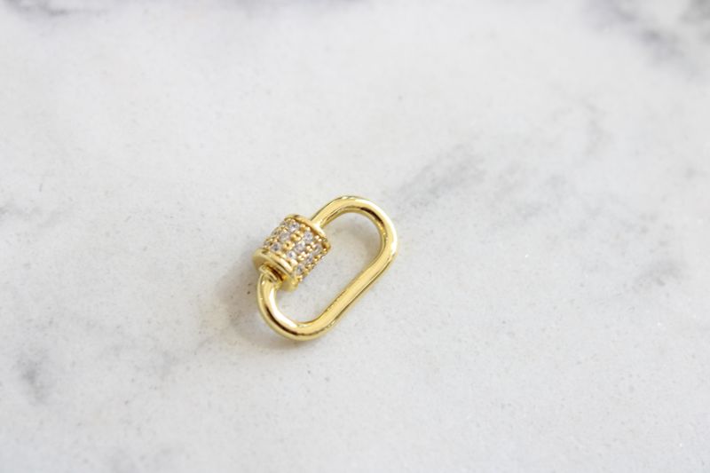 14k yellow gold plated with Cubic zirconia  Removable clasp 