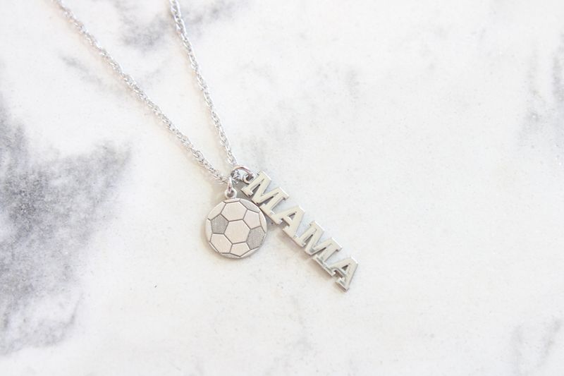 Sterling Silver Soccer Mama Necklace Sterling Silver Soccer Mama Necklace
