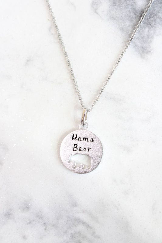 Sterling Silver Mama Bear Pendant Sterling Silver Mama Bear Pendant