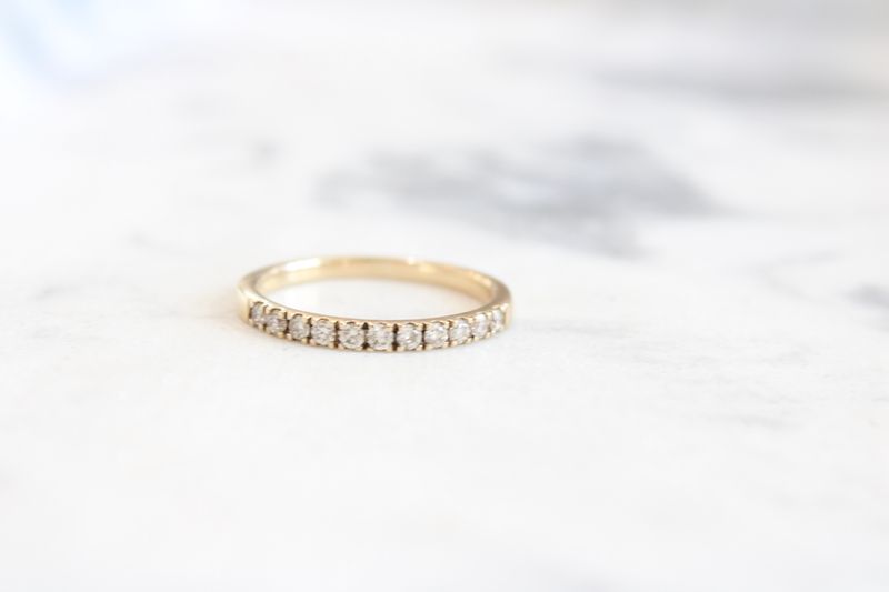 10k yellow gold wedding band .30ct