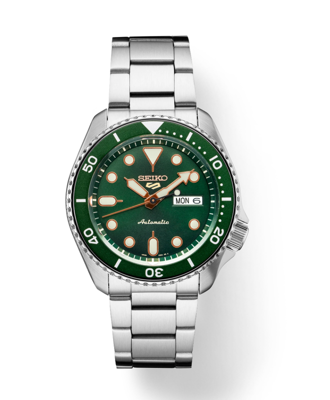 Seiko 5 Sports SS Automatic Green Dial