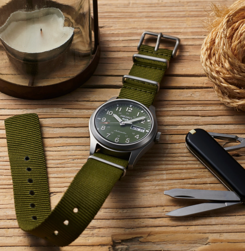 Seiko 5 Sports SS Automatic Green Dial