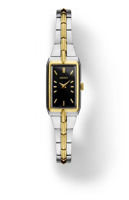 Essentials SS TT Quartz Black Dial 