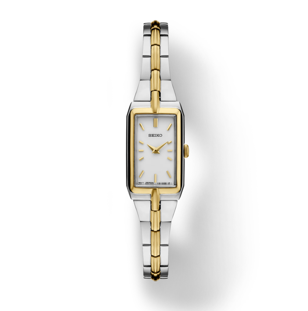 Essentials SS TT Quartz White Dial 