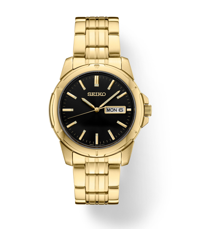 Essentials SS TT Quartz Black Dial 
