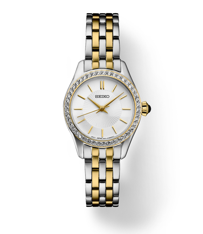 Crystals SS TT Quartz White Dial