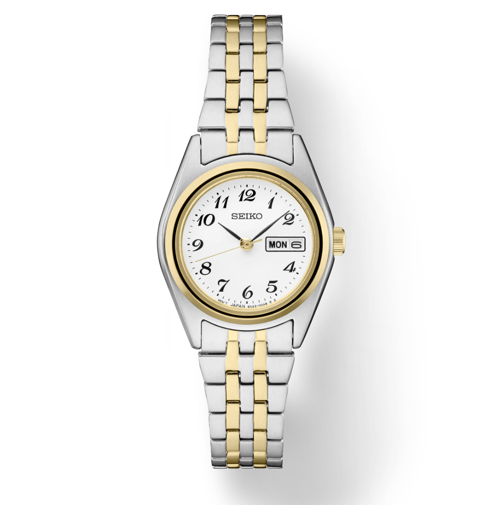Essentials SS TT Quartz White Dial 