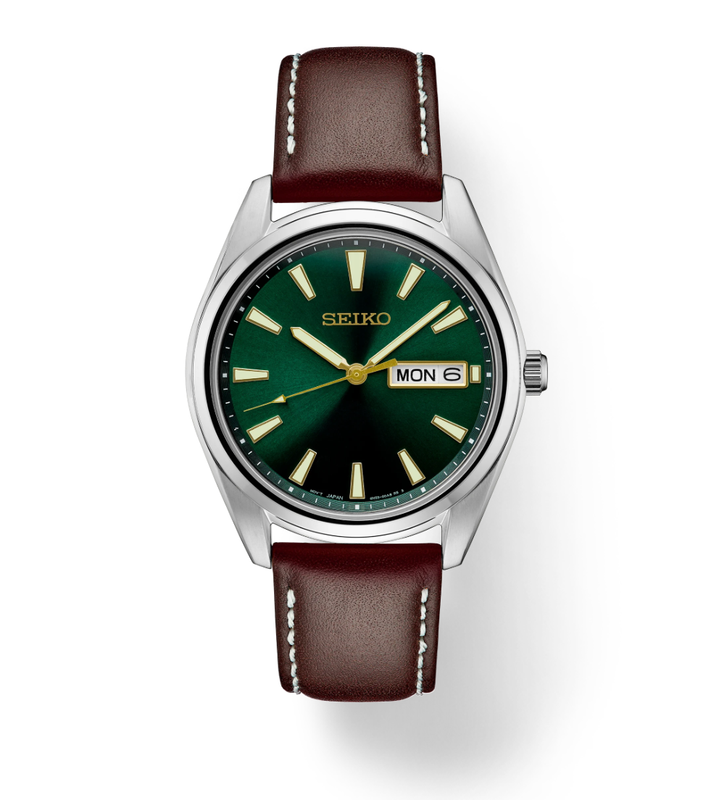 Essentials SS Quartz Green Dial 