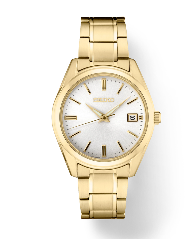 Essentials SS GP Quartz White Dial 