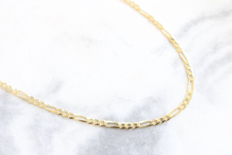 10k 1.75mm Flat Figaro Chain