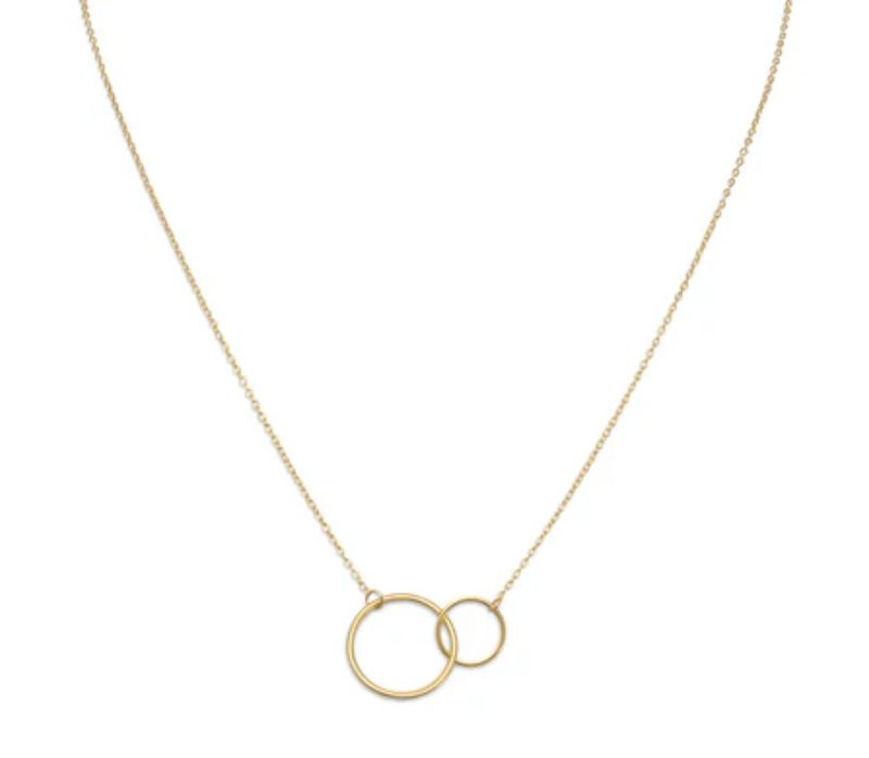 14kt Gold Plated Circle Link Necklace 16in. w/ 2in. Extender 14kt Gold Plated Circle Link Necklace 16in. w/ 2in. Extender