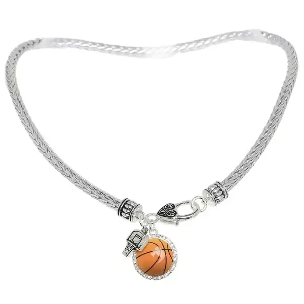 Boutique Gameday Basketball Charm Necklace Boutique Gameday Basketball Charm Necklace