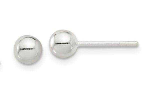 Sterling Silver 6mm Ball Post Earrings Sterling Silver 6mm Ball Post Earrings