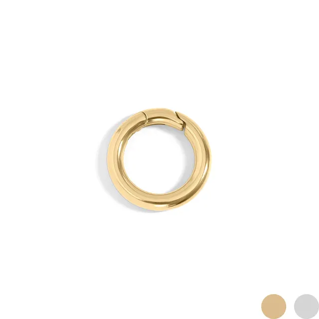 18K Gold PVD 18mm Stainless Steel Circle Carabiner 18K Gold PVD 18mm Stainless Steel Circle Carabiner