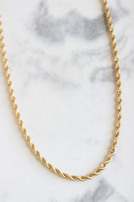 Stainless Steel IP Plated 3mm Rope Chain 24in Stainless Steel IP Plated 3mm Rope Chain 24in