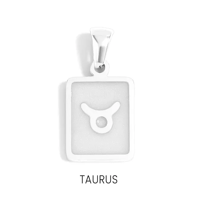 18K Gold Stainless PVD Taurus Zodiac Card Pendant 18K Gold Stainless PVD Taurus Zodiac Card Pendant
