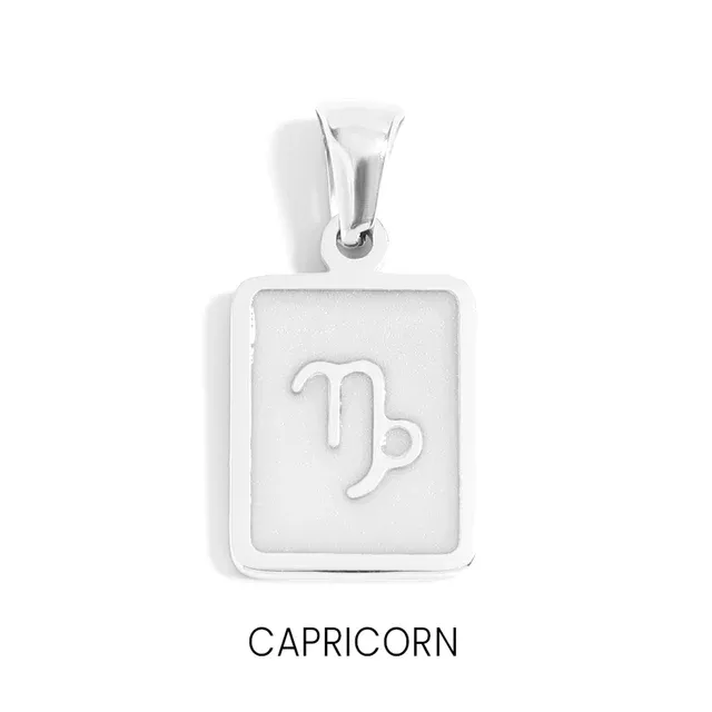 18K Gold Stainless PVD Capricorn Zodiac Card Pendant 18K Gold Stainless PVD Capricorn Zodiac Card Pendant