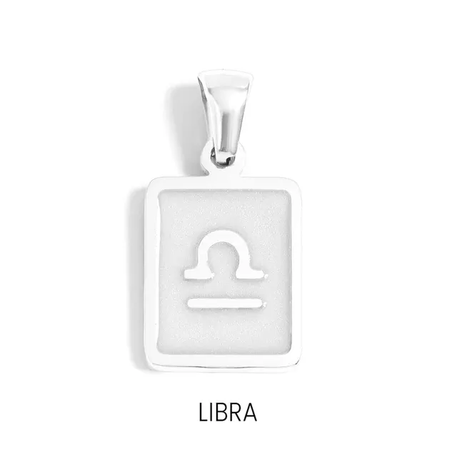 18K Gold PVD Libra Zodiac Card Pendant 18K Gold PVD Libra Zodiac Card Pendant