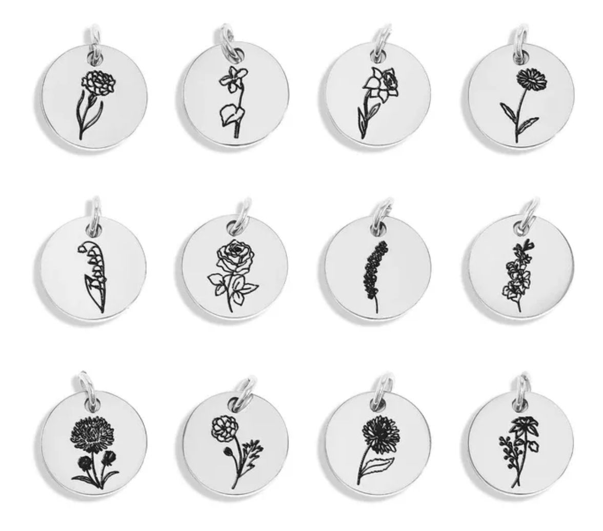 18K Gold Tone PVD Stainless Steel November Birth Flower Pendant (Chrysanthemum) 18K Gold Tone PVD Stainless Steel November Birth Flower Pendant (Chrysanthemum)