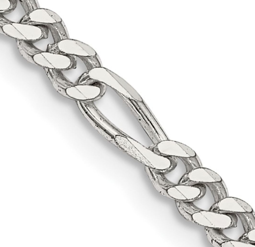 Sterling Silver 3.5mm Figaro Chain 24 inch Sterling Silver 3.5mm Figaro Chain 24 inch