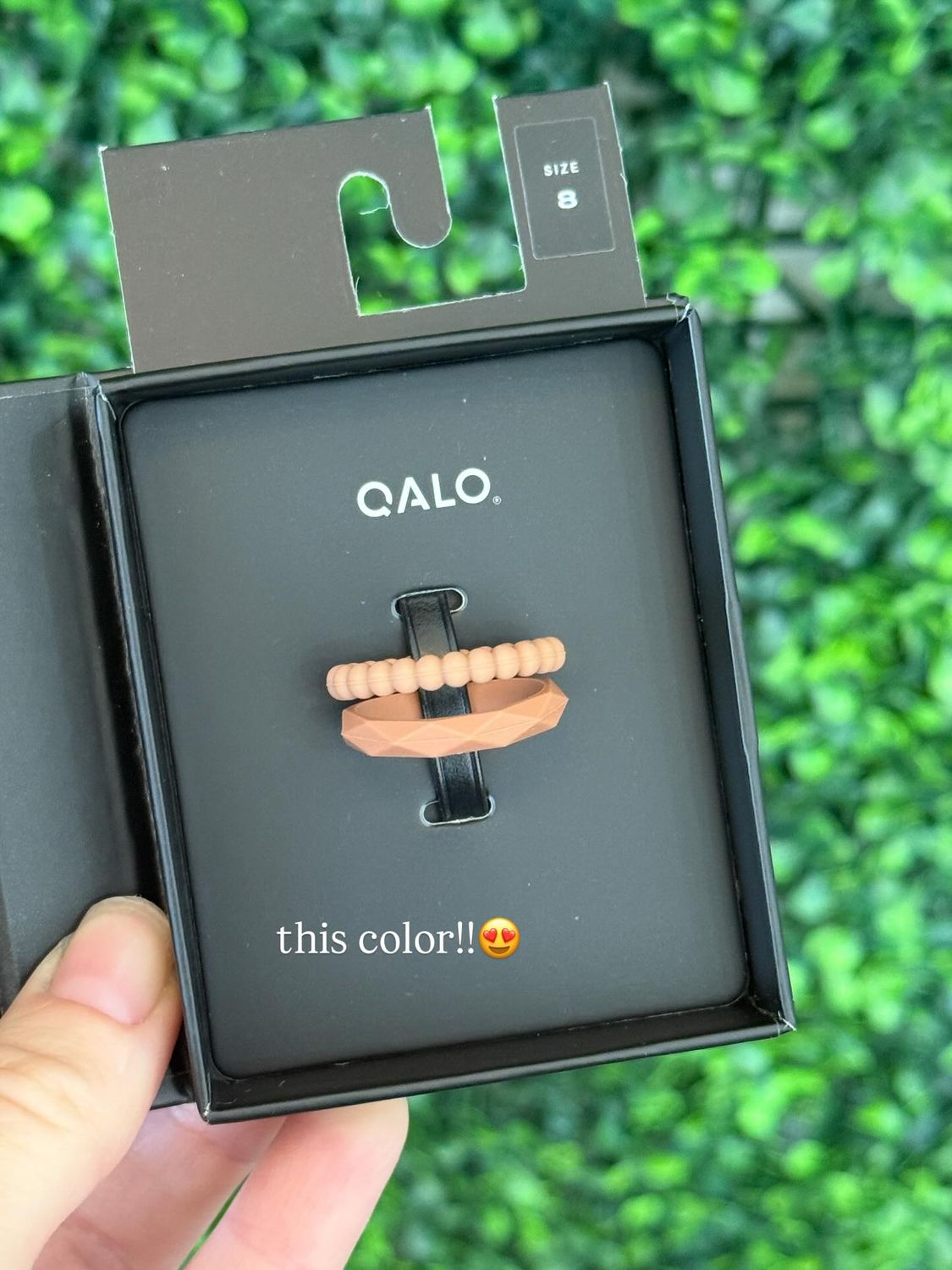 Qalo Womens Hazel Bead Geo 2 Stack Ring Size 7 Qalo Womens Hazel Bead Geo 2 Stack Ring Size 7