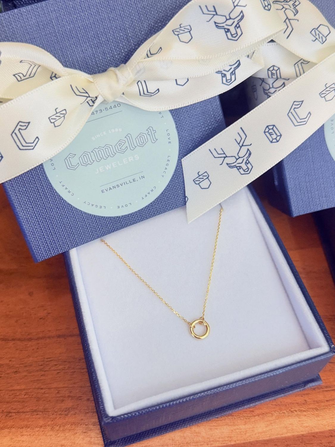 14k Yellow Gold Open Circle Necklace 14k Yellow Gold Open Circle Necklace