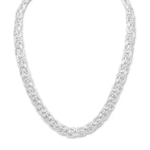 Sterling Silver 18" 12mm Byzantine Chain Necklace Sterling Silver 18" 12mm Byzantine Chain Necklace